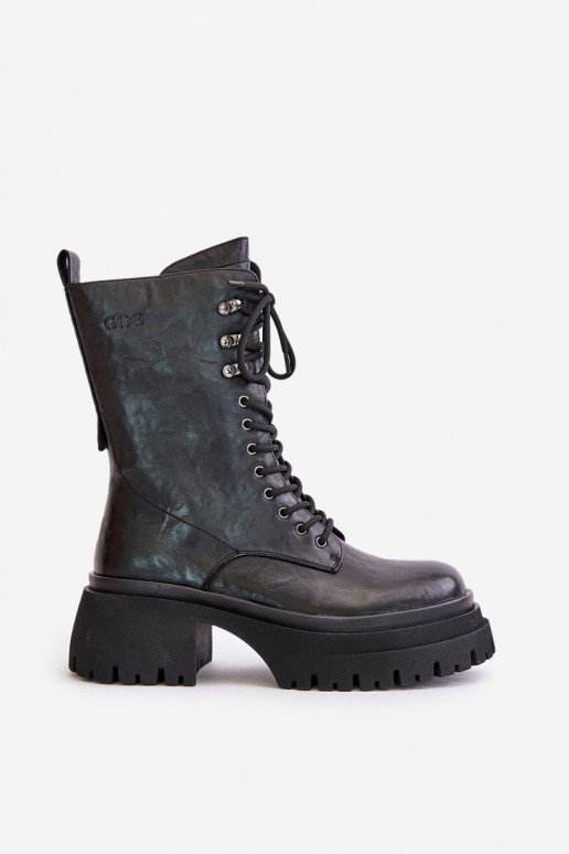 Leer Enkellaarsjes voor Inerknemers Dames opInarmen GOE OO2N4121 zInart