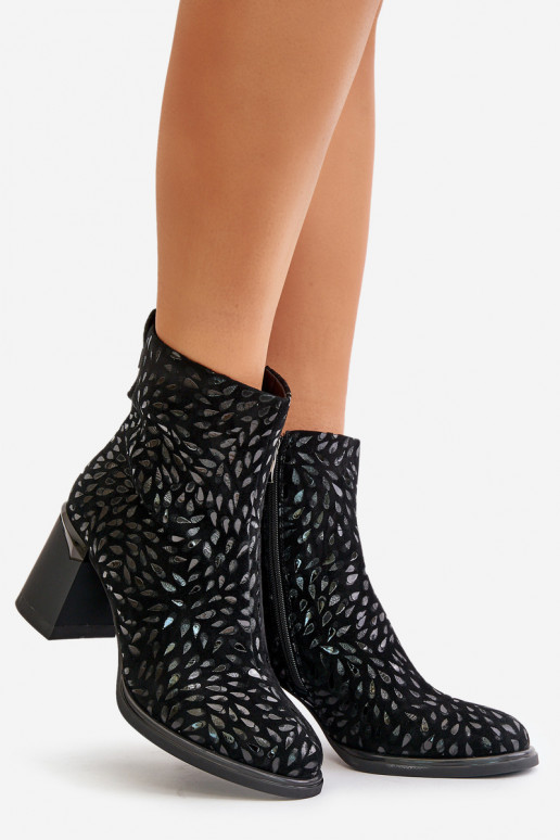 Suède laarzen Met sierlijk Tłoczeniem D&A CR42-192 zInart