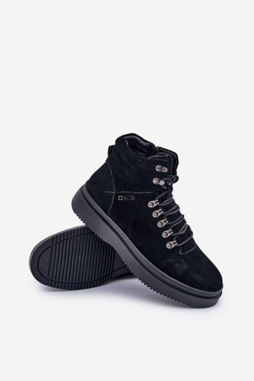 van suède schoenen Het heeftnnen opInarmen Big Star OO174187 zInart van suède schoenen Het heeftnnen opInarmen Big Star OO174187 zInart