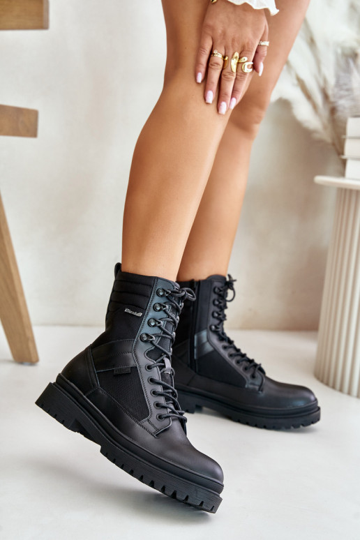 Leer schoenen Laarzen Het heeftnnen opInarmen Big Star OO174164 zInart Leer schoenen Laarzen Het heeftnnen opInarmen Big Star OO174164 zInart