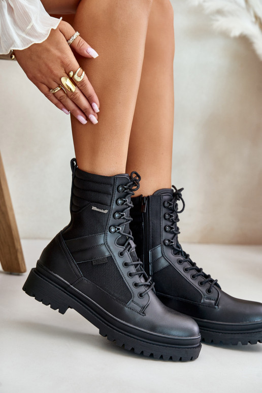 Leer schoenen Laarzen Het heeftnnen opInarmen Big Star OO174164 zInart Leer schoenen Laarzen Het heeftnnen opInarmen Big Star OO174164 zInart