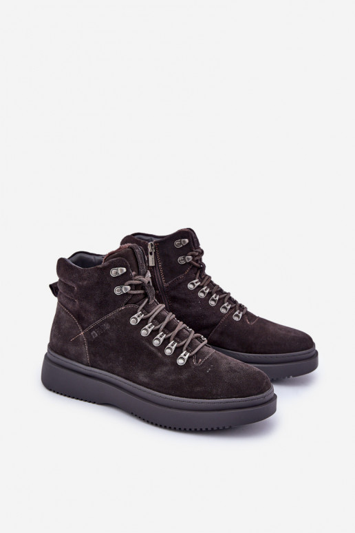 van suède schoenen Het heeftnnen opInarmen Big Star OO174189 bruine kleur van suède schoenen Het heeftnnen opInarmen Big Star OO174189 bruine kleur