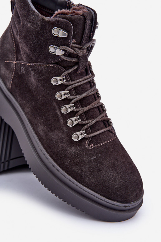 van suède schoenen Het heeftnnen opInarmen Big Star OO174189 bruine kleur van suède schoenen Het heeftnnen opInarmen Big Star OO174189 bruine kleur