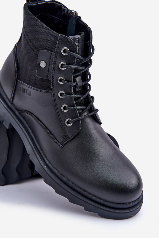 Leer opInarmen schoenen Laarzen Het heeftnnen Big Star OO174166 zInart Leer opInarmen schoenen Laarzen Het heeftnnen Big Star OO174166 zInart