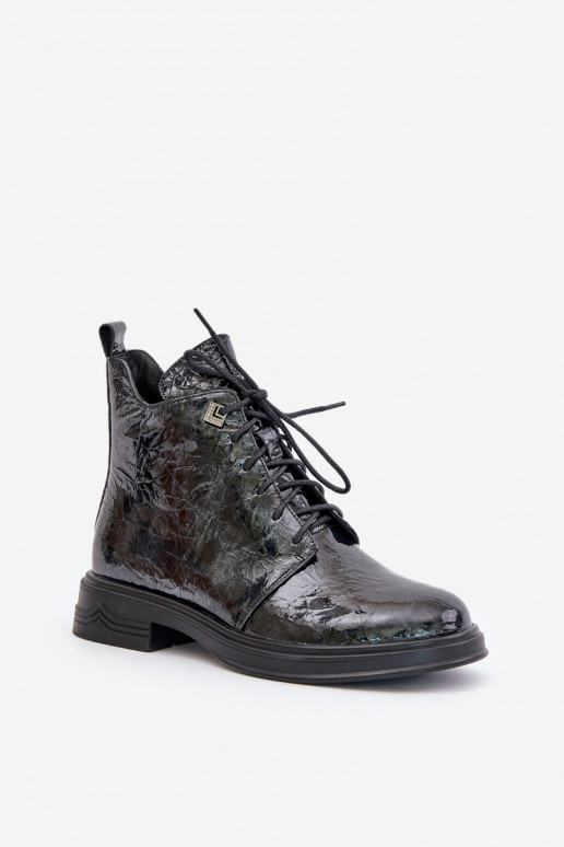 Leer met lakeffect Dameslaarzen opInarmen Opar het kasteel D&A LZ42-042 ZInart en-grijs Leer met lakeffect Dameslaarzen opInarmen Opar het kasteel D&A LZ42-042 ZInart en-grijs