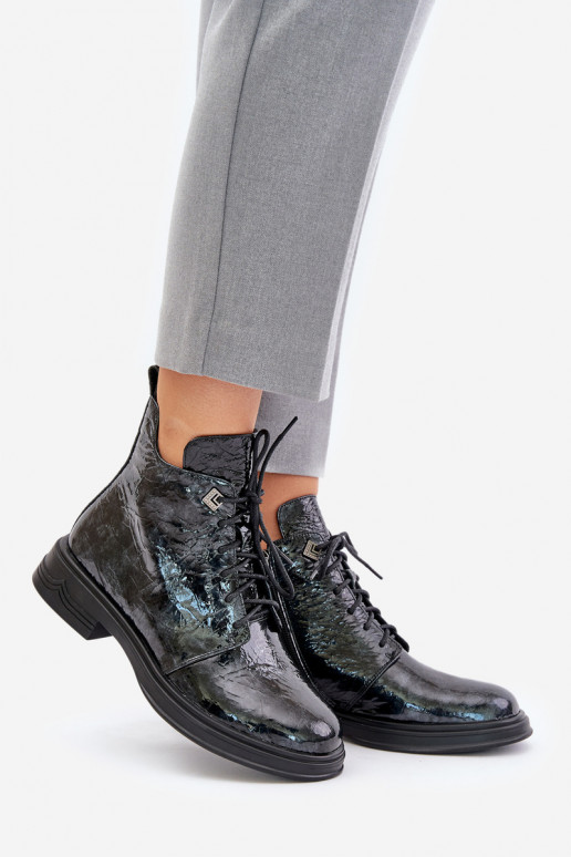 Leer met lakeffect Dameslaarzen opInarmen Opar het kasteel D&A LZ42-042 ZInart en-grijs Leer met lakeffect Dameslaarzen opInarmen Opar het kasteel D&A LZ42-042 ZInart en-grijs