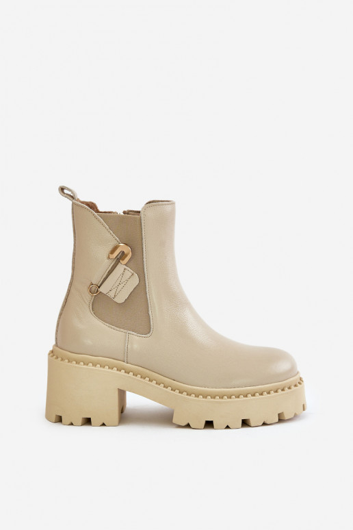 Zazoo 60490 Leer opInarmen Laarzen met ornamenten ivoor Zazoo 60490 Leer opInarmen Laarzen met ornamenten ivoor