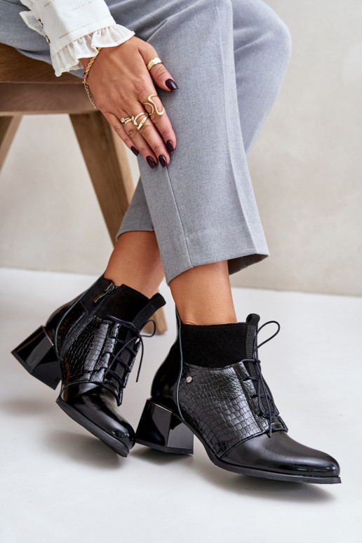 Zazoo 60503 Leer Laarzen met hakken opInarmen zInart Zazoo 60503 Leer Laarzen met hakken opInarmen zInart