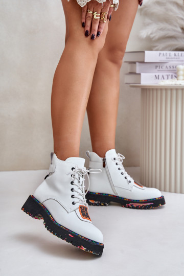 Leer Laarzen schoenen Dames Opar het kasteel Artiker 55C0515 Initte kleur 2