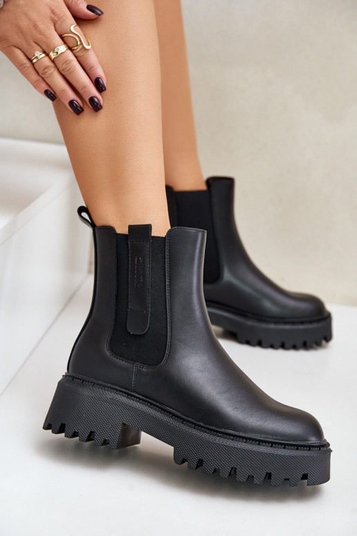 Leer opInarmen stijlvolle laarzen Dames Big Star OO274A386 zInart Leer opInarmen stijlvolle laarzen Dames Big Star OO274A386 zInart