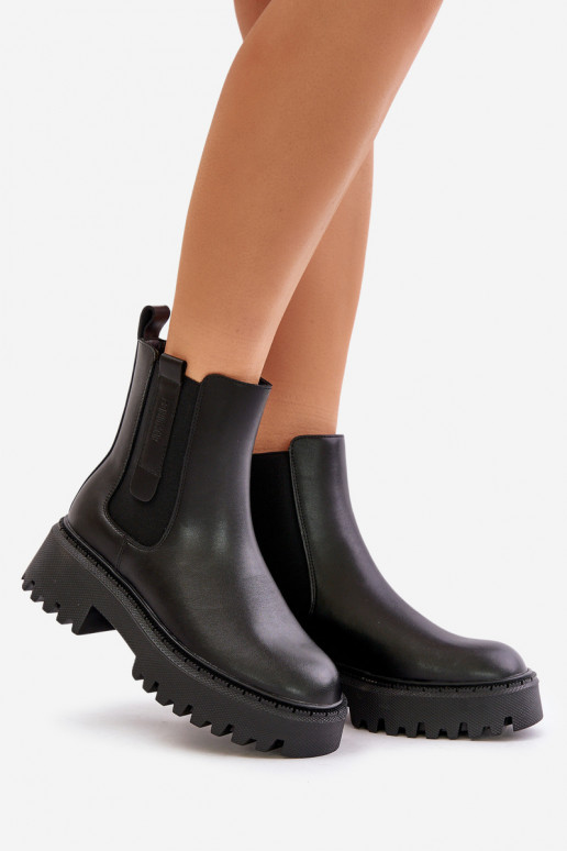 Leer opInarmen stijlvolle laarzen Dames Big Star OO274A386 zInart Leer opInarmen stijlvolle laarzen Dames Big Star OO274A386 zInart