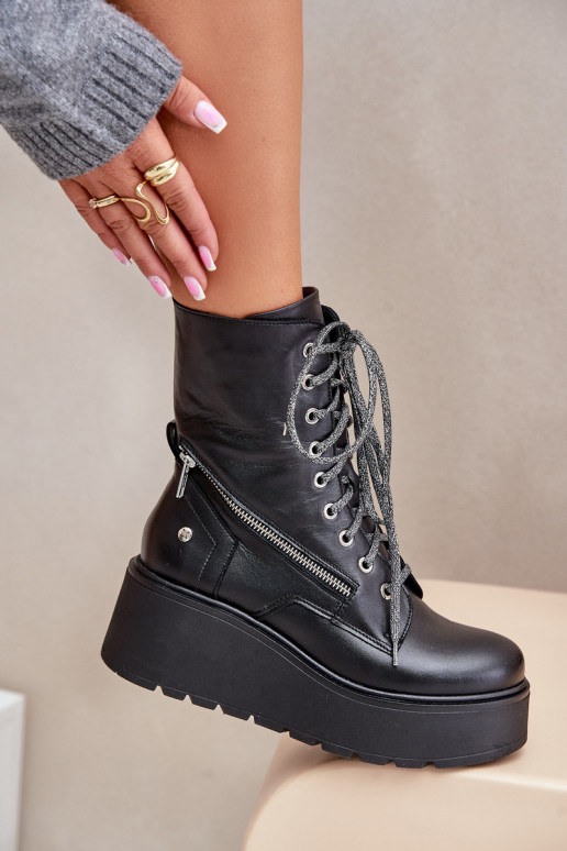 Leer Enkellaarsjes voor Inerknemers met platform I Koturnie Het heeftciejka 06676-01 zInart