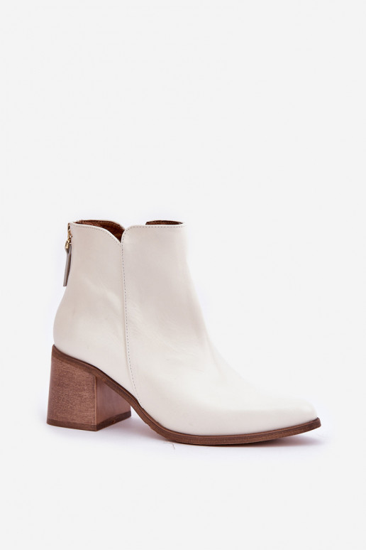 Laarzen met hakken Echt leer Zazoo 3673 Initte kleur