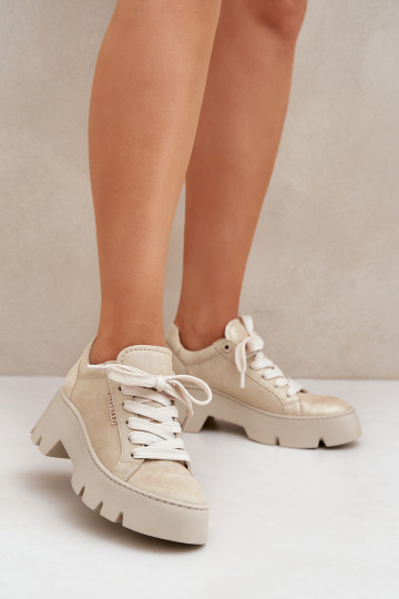 Sportschoenen met platform CheBello 4632 goudkleur 2
