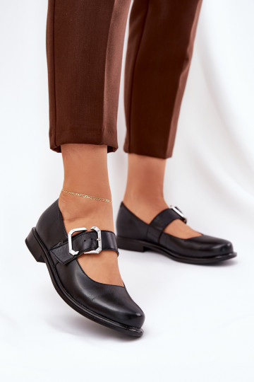 Leer schoenen Dames met gespen Laura Messi 2980 zInart 2