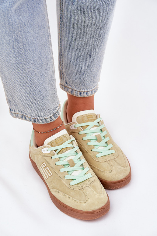 van suède sportschoenen Sneakers model schoenen Dames D.Franklin DFSH387005 Limoen van suède sportschoenen Sneakers model schoenen Dames D.Franklin DFSH387005 Limoen