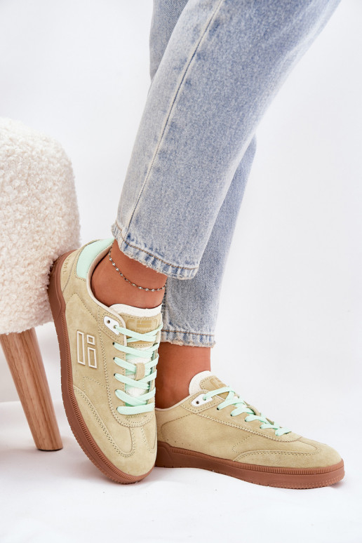 van suède sportschoenen Sneakers model schoenen Dames D.Franklin DFSH387005 Limoen van suède sportschoenen Sneakers model schoenen Dames D.Franklin DFSH387005 Limoen