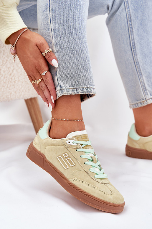 van suède sportschoenen Sneakers model schoenen Dames D.Franklin DFSH387005 Limoen van suède sportschoenen Sneakers model schoenen Dames D.Franklin DFSH387005 Limoen