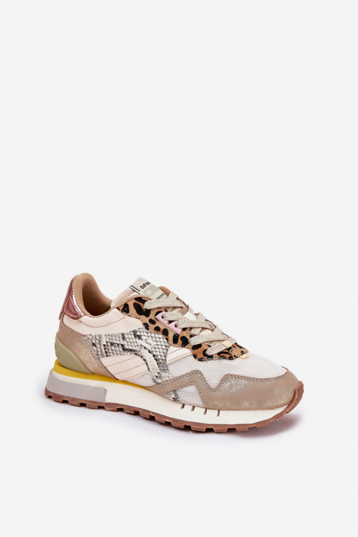 Sneakers model schoenen sportschoenen Dames D.Franklin DFSH378006 gouden kleur