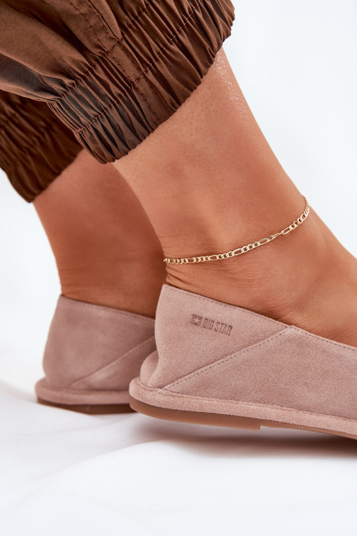 Ballerinas van suède Dames Big Star RR274081 roze Ballerinas van suède Dames Big Star RR274081 roze