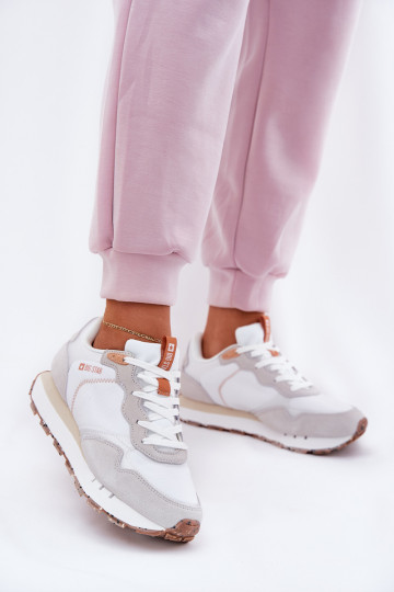 van suède Eenvoudig sportschoenen Dames Big Star RR274235 HI-POLY SYSTEM beige 2