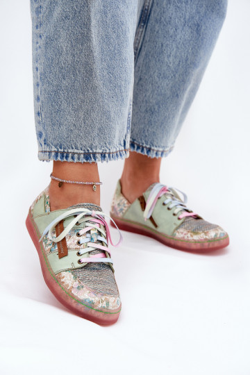 Leren dames schoenen Tai turiciejka 06791-09 lichtgroen 2