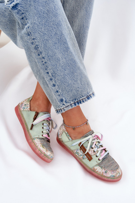 Leer schoenen Dames Het heeftciejka 06791-09 licht groen Leer schoenen Dames Het heeftciejka 06791-09 licht groen