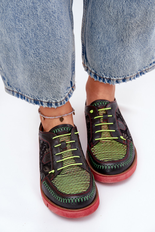 Leer schoenen Dames Met patroon Het heeftciejka 06784-20 zInart Leer schoenen Dames Met patroon Het heeftciejka 06784-20 zInart