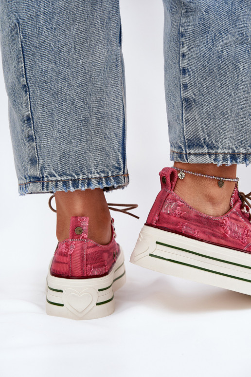 Vrijetijdsschoenen met platform GOE RR2N4104 rood