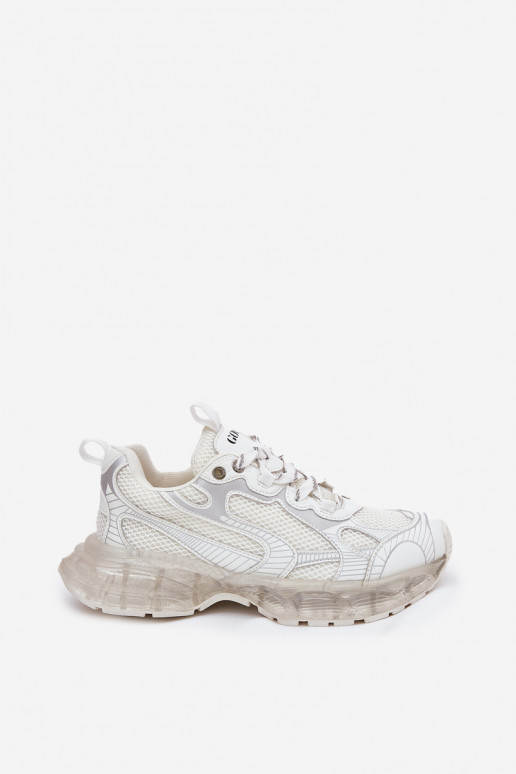 Leer Sneakers model schoenen Dames GOE RR2N4083 beige Leer Sneakers model schoenen Dames GOE RR2N4083 beige