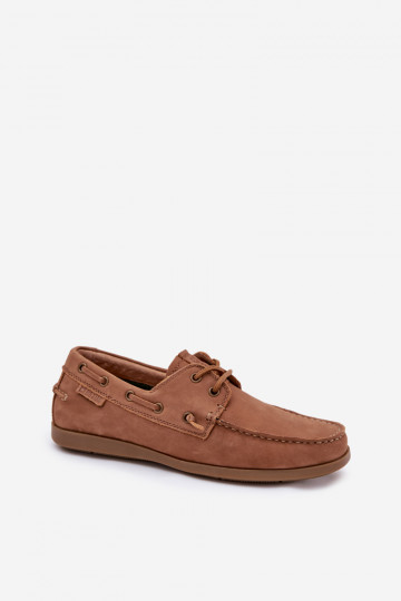 Leren heren mocassins Big Star RR174162 bruine kleur