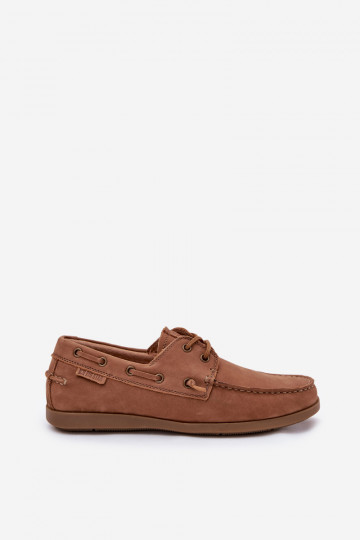 Leren heren mocassins Big Star RR174162 bruine kleur 2