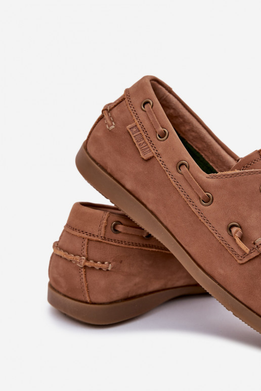 Leer Mocassins Het heeftnnen Big Star RR174162 bruine kleur Leer Mocassins Het heeftnnen Big Star RR174162 bruine kleur