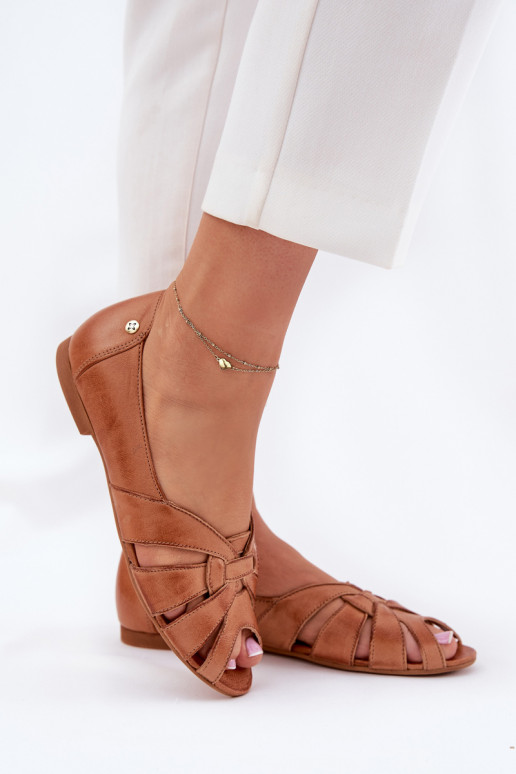 BallerinasOdkrytymi Palcami Het heeftciejka 06908-29/001-1 bruine kleur