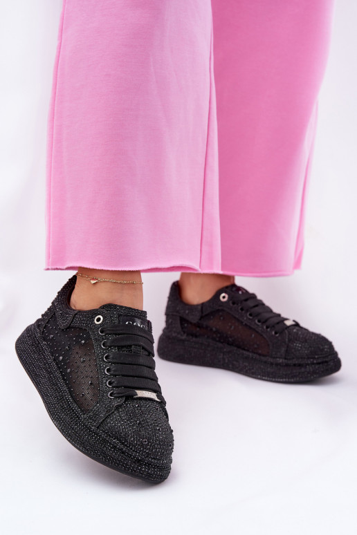 Versierd Sneakers model schoenen met platform GOE NN2N4021 zInart