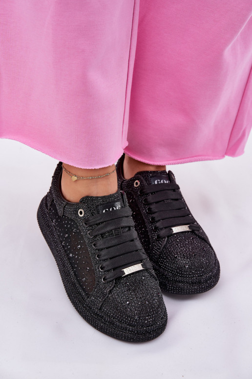 Versierd Sneakers model schoenen met platform GOE NN2N4021 zInart