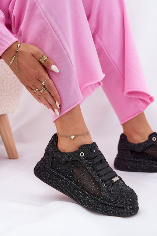 Versierd Sneakers model schoenen met platform GOE NN2N4021 zInart