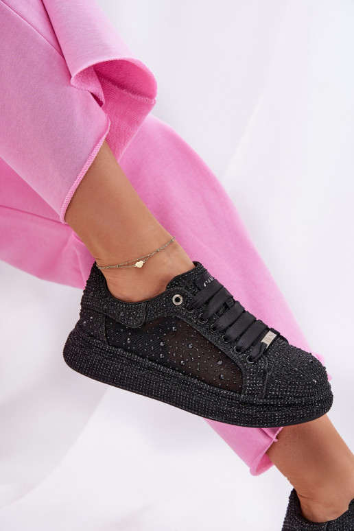 Versierd Sneakers model schoenen met platform GOE NN2N4021 zInart