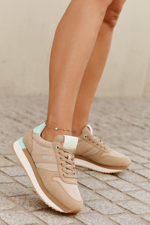 van suède Sneakers model schoenen Dames Big Star RR274A048 HI-POLY SYSTEM beige van suède Sneakers model schoenen Dames Big Star RR274A048 HI-POLY SYSTEM beige