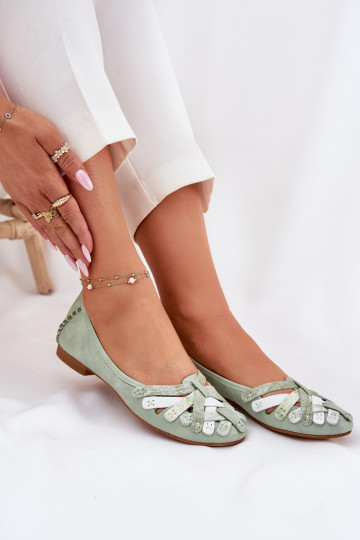 Dames ballerina's Tai turiciejka 01358-50 mintgroen