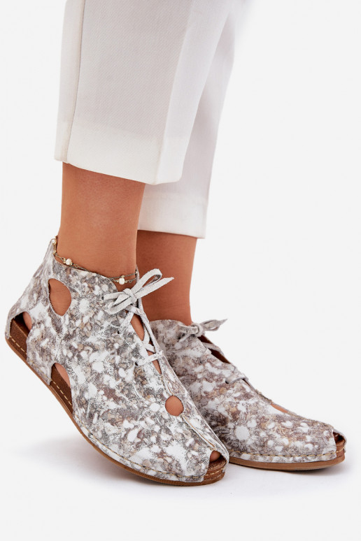 Met patroon Leer Laarzen Het heeftciejka 03426-46 INit-beige Met patroon Leer Laarzen Het heeftciejka 03426-46 INit-beige