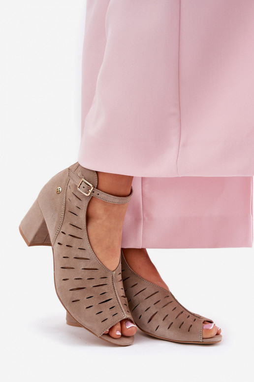 van suède Dameslaarzen Het heeftciejka 06893-10 beige