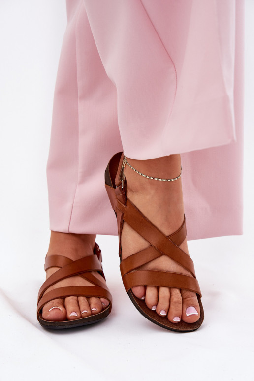 gelijk aan Dames sandalen Dames Zazoo 40032 bruine kleur