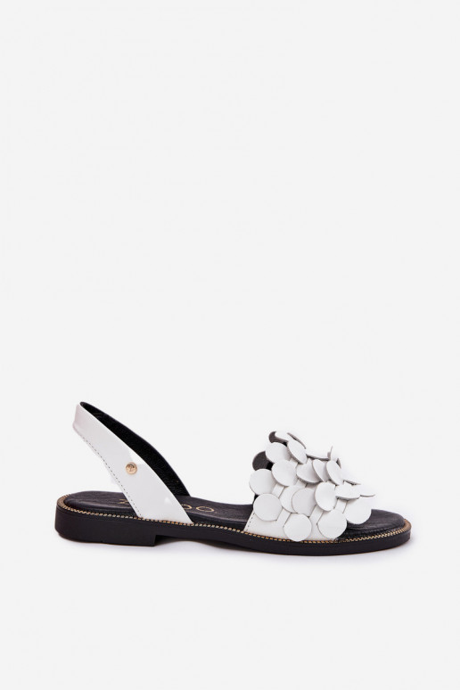 Dames sandalen met brede hakken Zazoo 40425 Initte kleur