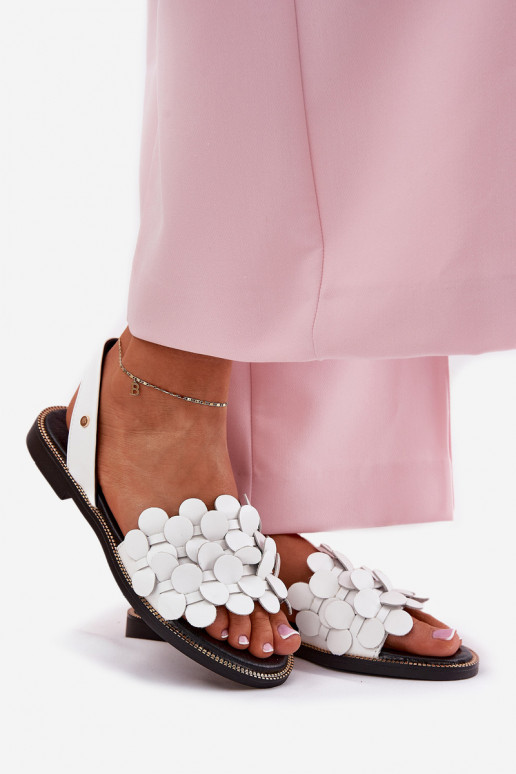 Dames sandalen met brede hakken Zazoo 40425 Initte kleur