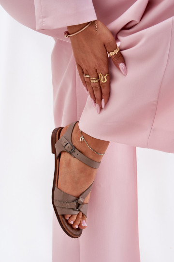 Zazoo 40182 Dames sandalen Dames beige 2