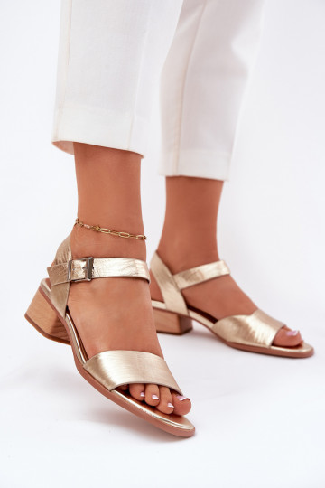 Dames sandalen met hakken Tai Turiciejka N6802-25 gouden kleur
