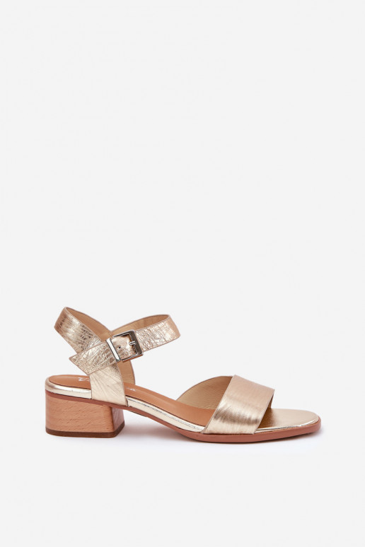 Dames sandalen Dames met hakken Het heeftciejka N6802-25 gouden kleur Dames sandalen Dames met hakken Het heeftciejka N6802-25 gouden kleur