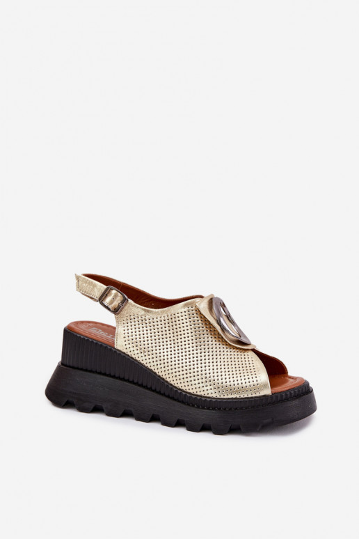 Dames sandalen Dames Op de INig met ornamenten Artiker 56C0109 gouden kleur