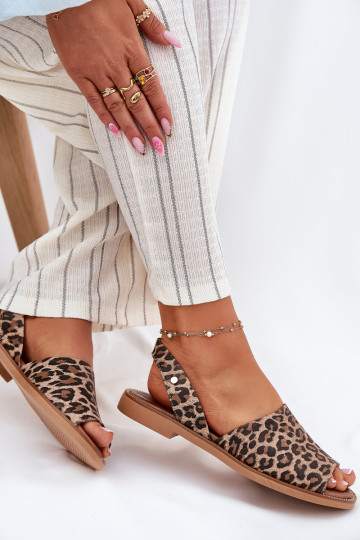 Zazoo 40327 Leer Koppig met luipaardbontpatronen